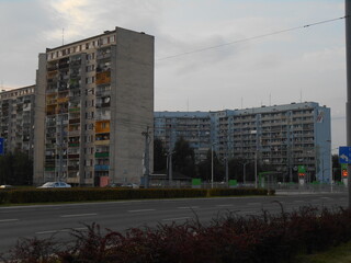 City architecture, apartment blocks from the PRL period, Wroclaw, Poland