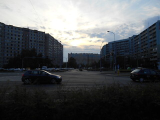 City architecture, apartment blocks from the PRL period, Wroclaw, Poland