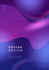 Abstract Poster Design with Vibrant Geometric Patterns. Ideal for creative projects, graphic design, and trendy backgrounds. The colorful gradient creates a dynamic and stylish visual appeal