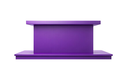empty purple sandstone for product placement stage isolated on transparent background