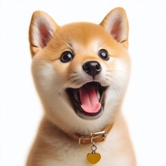 Erschrockener Akita Inu