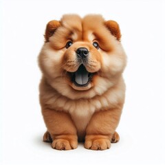 Fototapeta premium Erschrockener Chow Chow