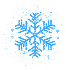 Frosty Winter Snowflake