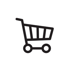 Vector Shopping Cart Icon Symbol. Trolly Icon Symbol