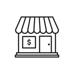 Vector Simple Store Icon Set