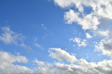 White Clouds in Blue Sky