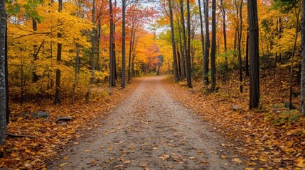 Obraz premium Autumn Forest Path