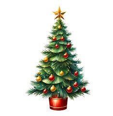 Fototapeta premium Elegant Festive Tree