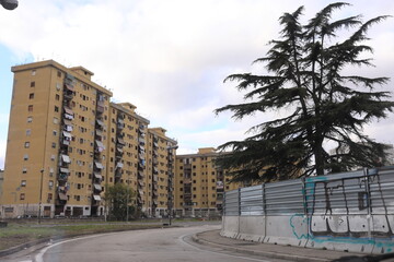 Obraz premium scampia, 167 street, naples, italy