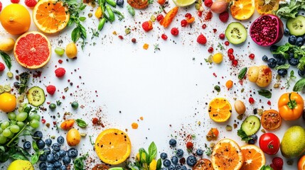 Colorful Fruits and Vegetables