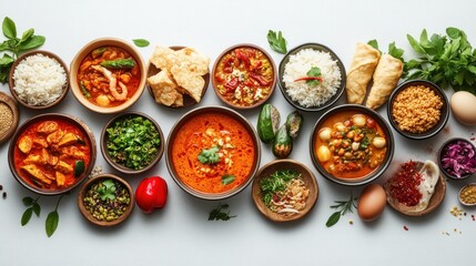 Assortment of Delicious Thai Dishes