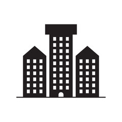 Vector Simple City Silhouette Icon