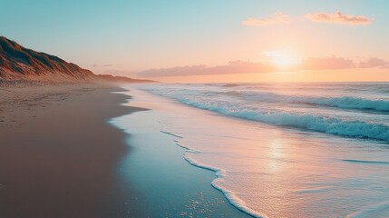 Sunrise over the beach