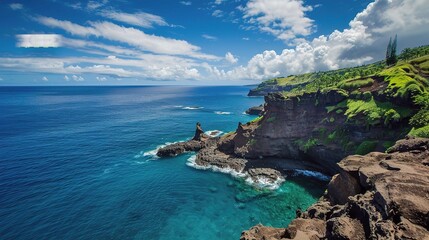 Ocean Landscape Pictures - a vast and captivating visual. The ocean landscape creates a powerful and serene look