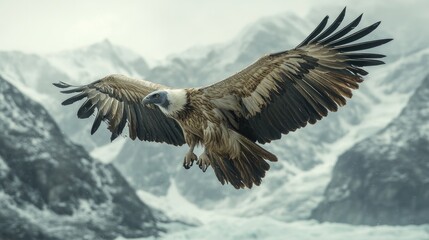 Obraz premium Himalayan Griffon Vulture Soaring