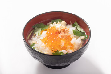 イクラと焼鮭たらこ　だし茶漬け
