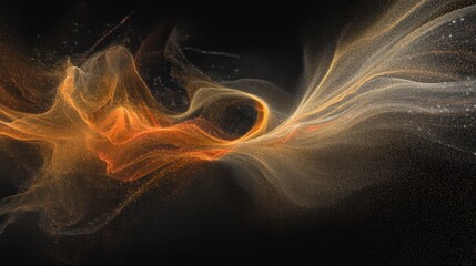 Abstract Swirls of Light and Color in Motion