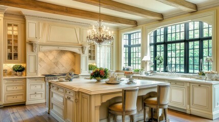 Elegant and Spacious Kitchen with Natural Light