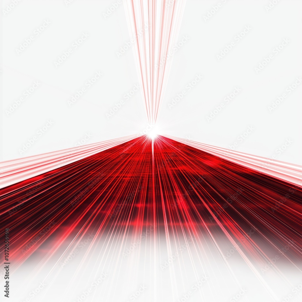 Aufkleber abstract red laser beams. red light streaks and glowing rays. futuristic sci-fi background. design f