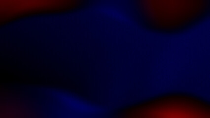 Grainy abstract background with blue and red blurred lights on border, copy space. Grunge texture. Curved lines frame. Digital noise effect. Dark gradient wave illustration for wallpaper banner cover