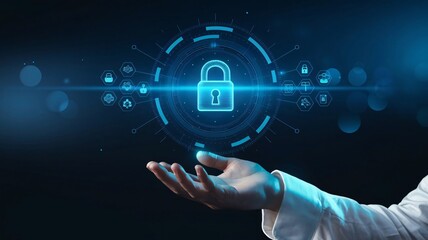 Digital security, cybersecurity interface, touch technology, holographic security, biometric authentication, secure access, data protection, interactive security, security visualization, cyber defense