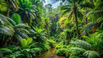 Lush tropical rainforest in Anja Parc, Madagascar, Anja Parc, Madagascar, lush, tropical, rainforest, exotic, nature