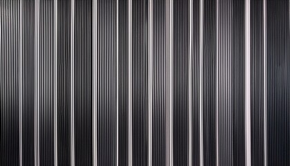 Obraz premium 縦に並ぶ黒と白のストライプが交互に配置され、シンプルながらもモダンでスタイリッシュな雰囲気が感じられるテクスチャ。