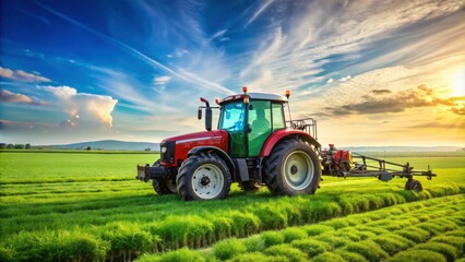 Special tractor designed for efficient treatment of fields from weeds and pests, tractor, agriculture, farming