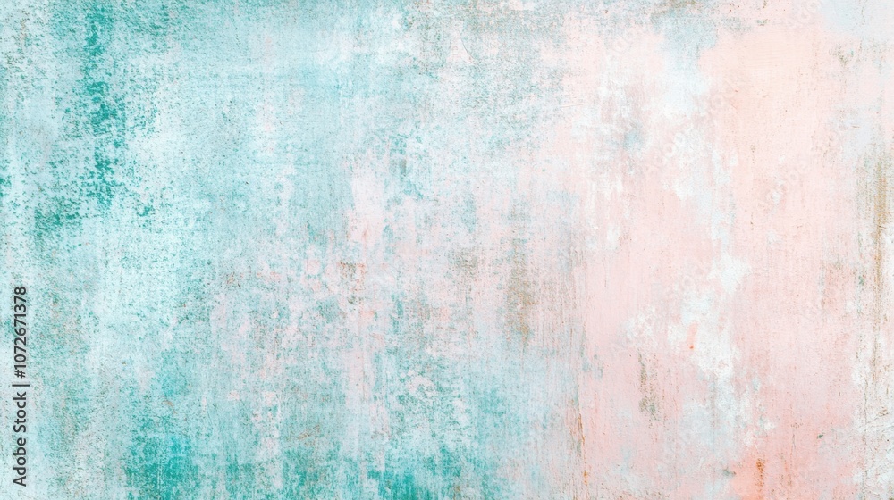 Poster an artistic blend of blush pink and forest green textures creating a serene abstract background