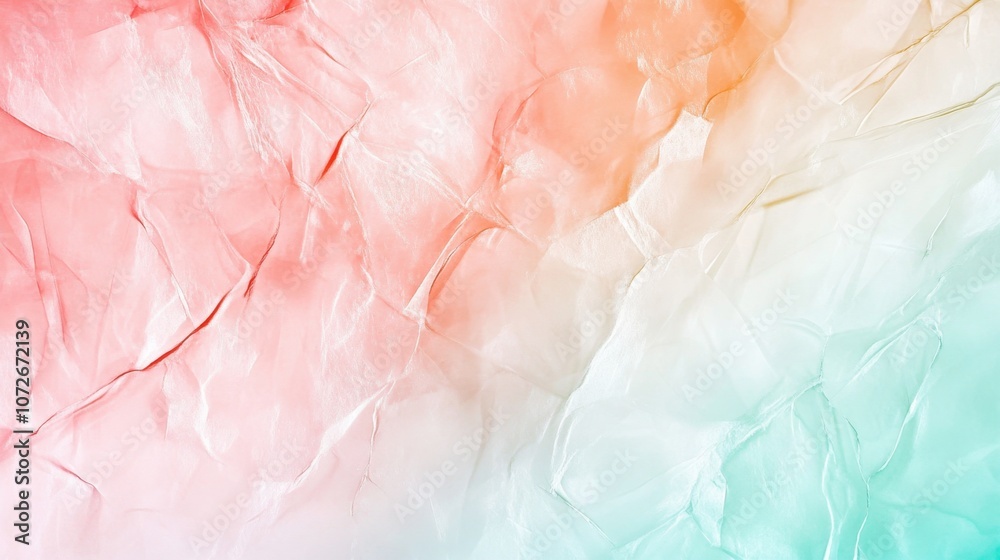 Poster elegant abstract texture blending jade green and blush red for captivating artistic display