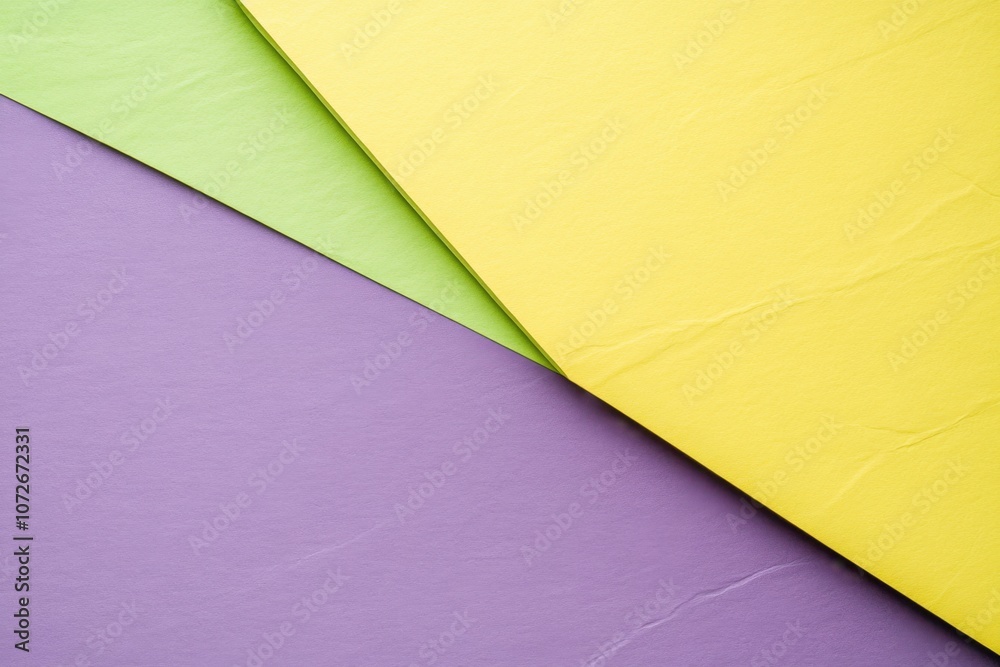 Poster vibrant lime green and plum layers form a striking abstract background for creativity