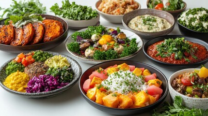Obraz premium Variety of Healthy Meal Bowls