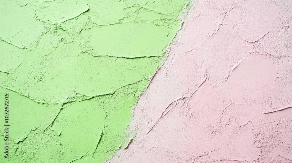 Poster An Artistic Blend of Raspberry Pink and Lime Green in a Bold Abstract Texture