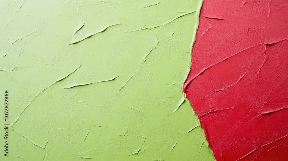 Poster evocative texture blending scarlet and olive green for an artistic backdrop during twilight