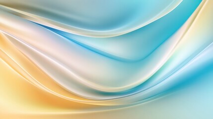 Turquoise and Beige Waves Form a Serene Abstract Background for Artistic Exploration