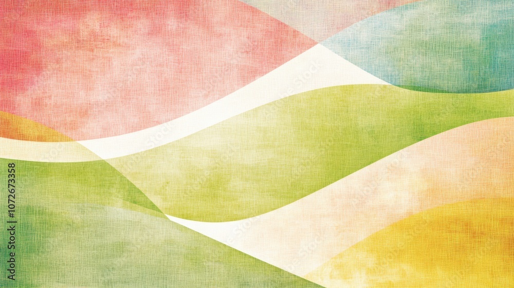 Leinwandbilder a vibrant blend of mint green and raspberry creating dynamic abstract waves in a contemporary style