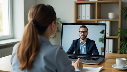 Virtual Business Meeting: Job Interview