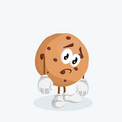 Cookies Logo mascot sad pose