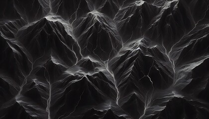 Obraz premium Charcoal Grey Marble with Silver Veins 