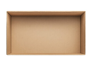 opened cardboard box isolated on transparent background
