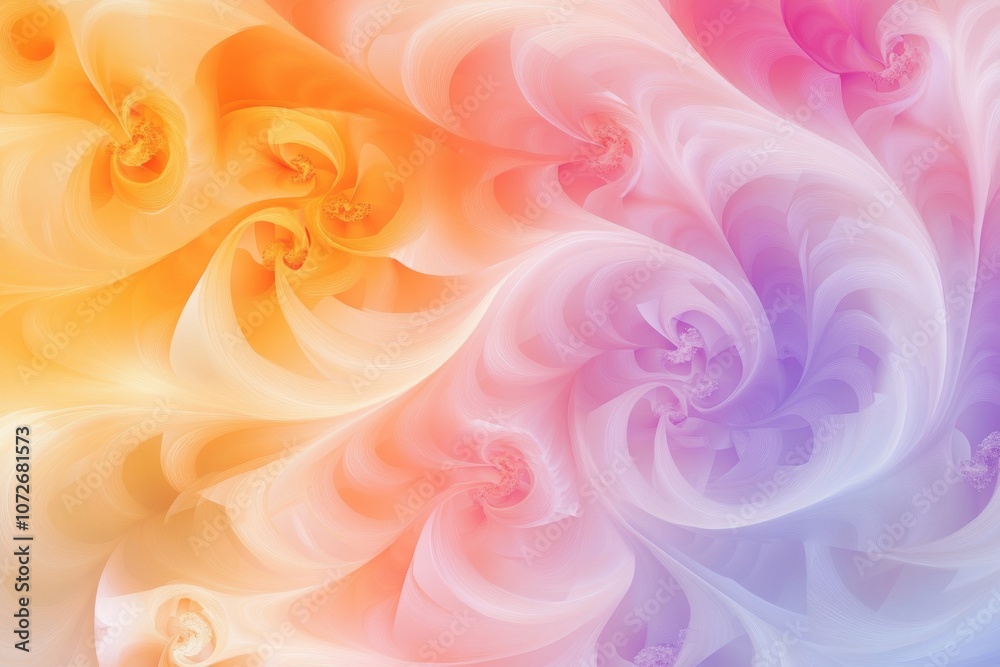 Poster exploring the beauty of chaotic fractals in cryptography with vibrant colors