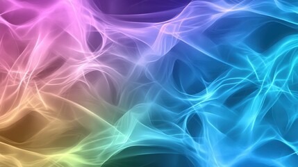 Celebrate St. Patrick's Day With a Vibrant Neon Greeting Card Featuring Colorful Swirls and Patterns