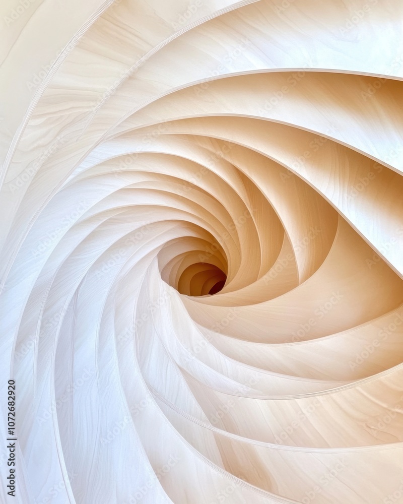 Poster exploring the mesmerizing infinity of intricate fractals in a spiral design