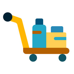 luggage cart icon