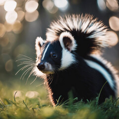 Skunk Closeup