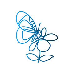 Butterfly icon template