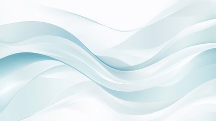 Obraz premium Abstract Blue and White Wavy Background - Minimalist Modern Design.