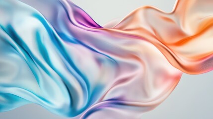 Obraz premium Abstract Wavy Background with Blue, Purple, and Orange Colors.