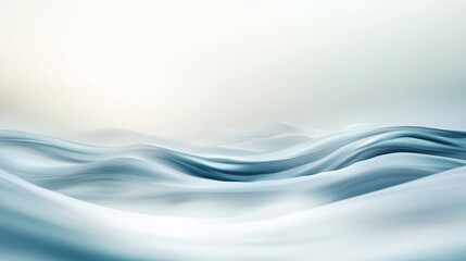 Fototapeta premium Abstract Blue and White Wavy Background - Minimalist Modern Design.