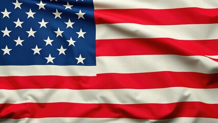 Fototapeta premium American flag texture, American flag waving in the wind